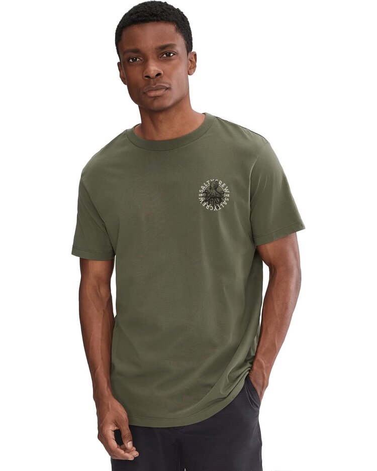 Salty Crew Tentacles SS Tee | Dusty Olive