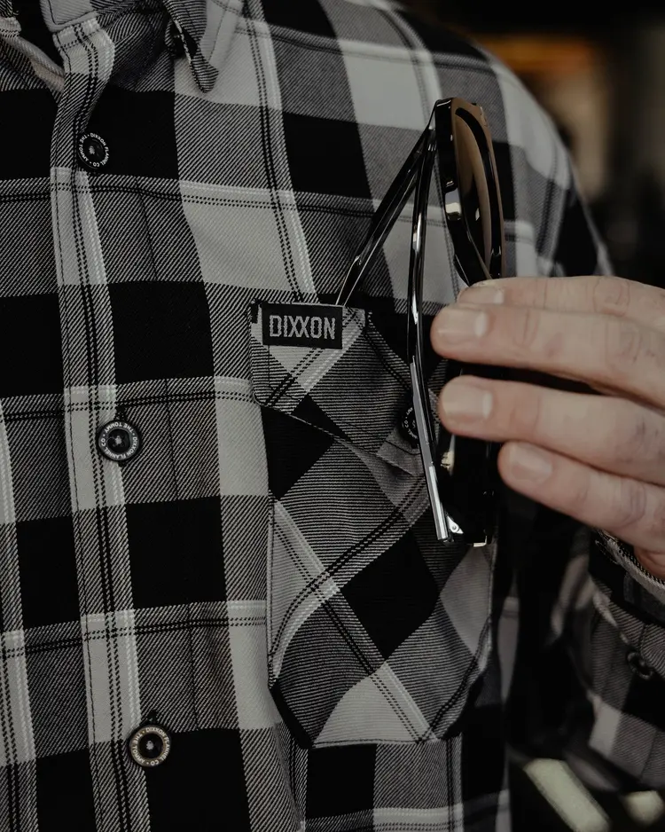 Dixxon Dixxon The Timmy Flannel | Black, Gray, and White