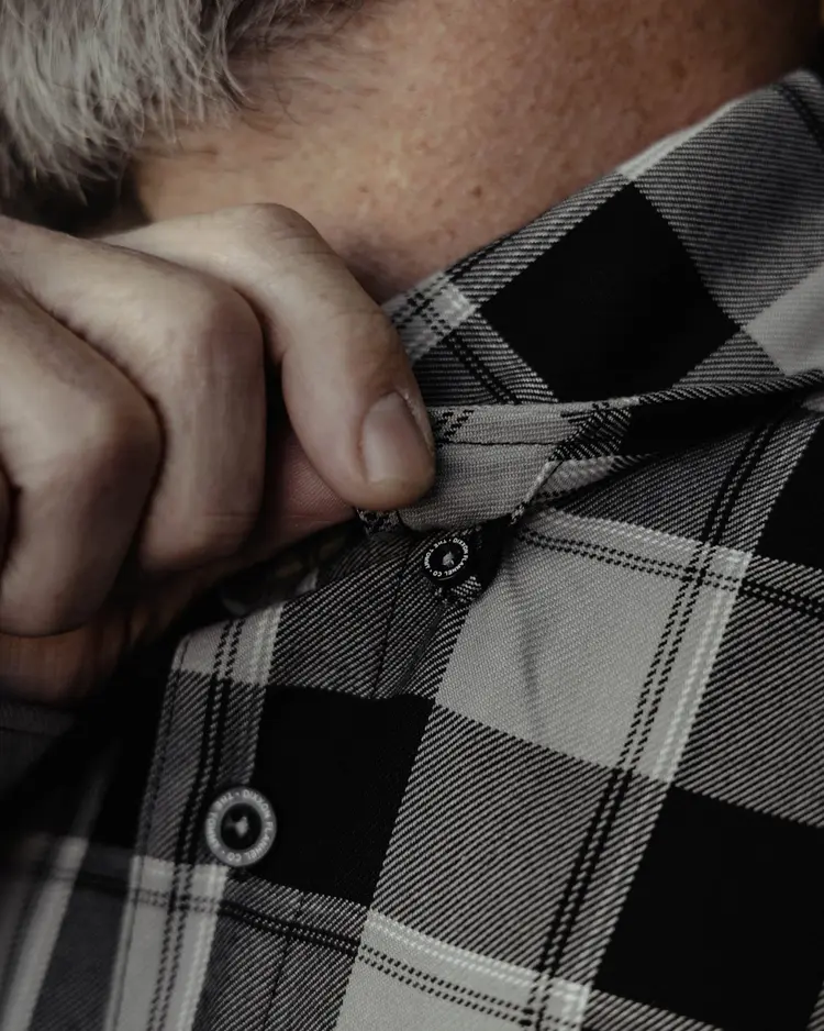 Dixxon Dixxon The Timmy Flannel | Black, Gray, and White
