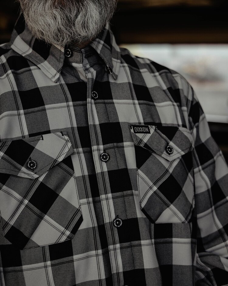 Dixxon Dixxon The Timmy Flannel | Black, Gray, and White