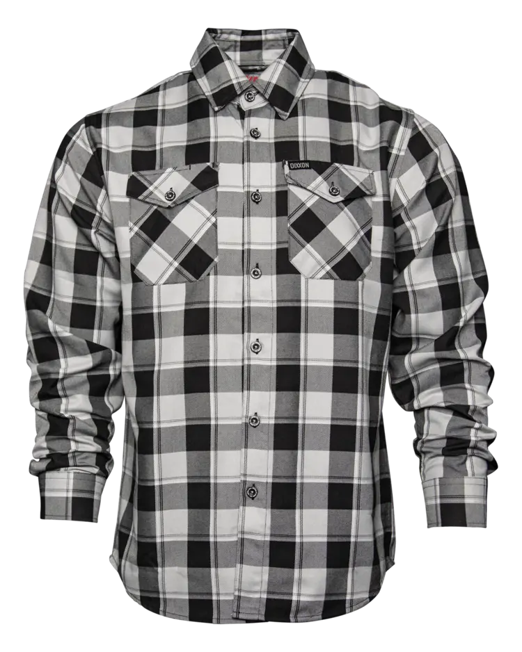 Dixxon Dixxon The Timmy Flannel | Black, Gray, and White