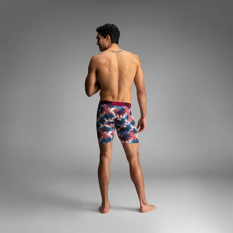 BN3TH Pro Flex Max Boxer Brief | Electric Palm-Heather Sand