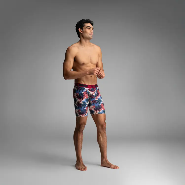 BN3TH Pro Flex Max Boxer Brief | Electric Palm-Heather Sand