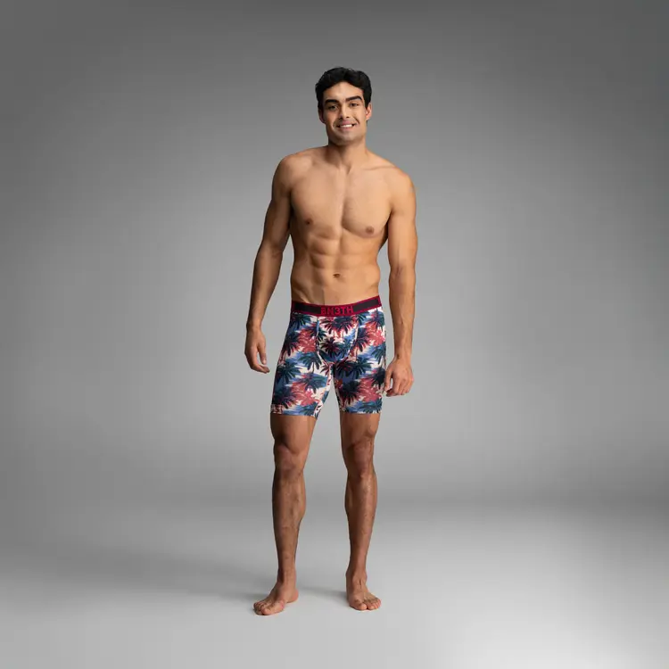 BN3TH Pro Flex Max Boxer Brief | Electric Palm-Heather Sand
