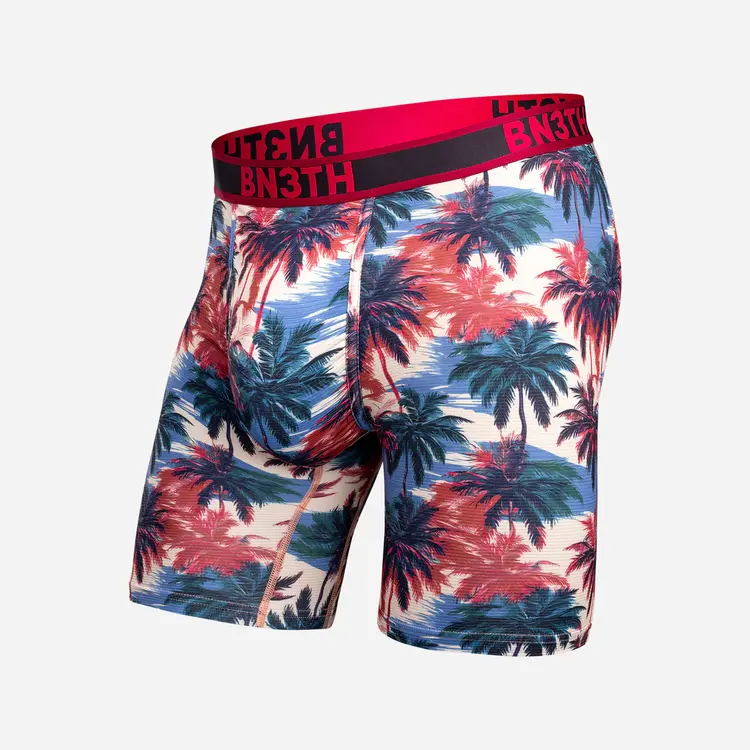 BN3TH Pro Flex Max Boxer Brief | Electric Palm-Heather Sand