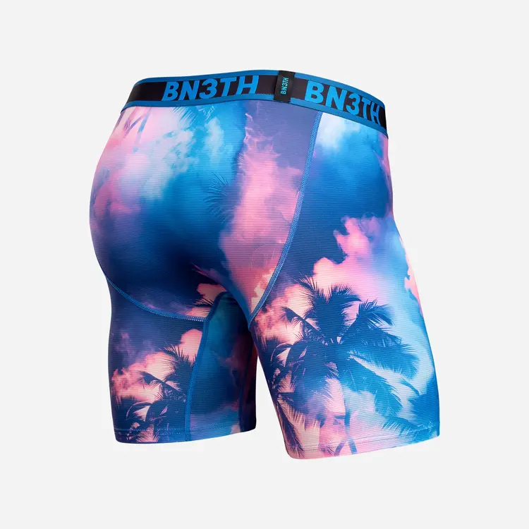 BN3TH Pro Flex Max Boxer Brief | Smokey Palms-Blue Lolite