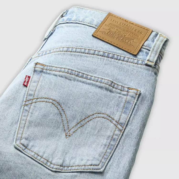 Levi's Ribcage Full Length | Blasted Stone Clean