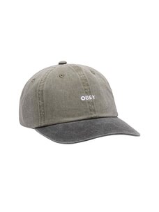 Obey Obey Pigment Bold 6 Panel Strapback | Pigment Olive