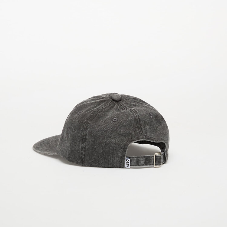 Obey Obey Pigment Bold 6 Panel Strapback | Pigment Black