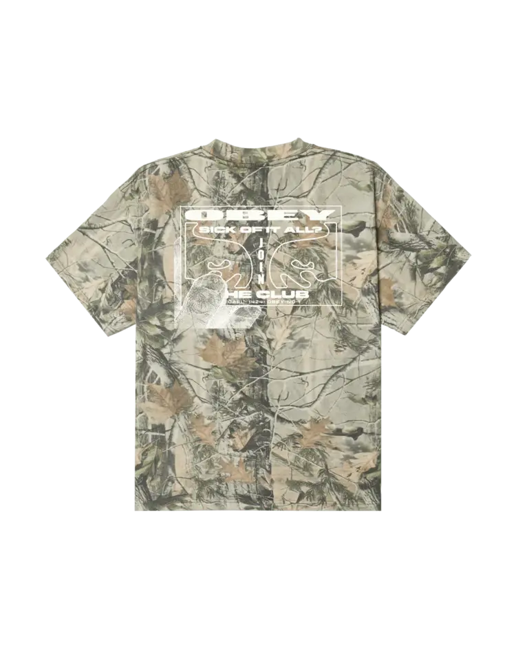 Obey Obey Club Hw Box Tee | Leaf Camo