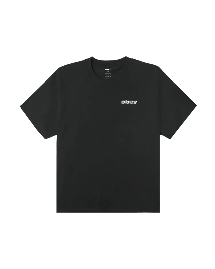 Obey Exports Heavyweight Box Tee | Vintage Black