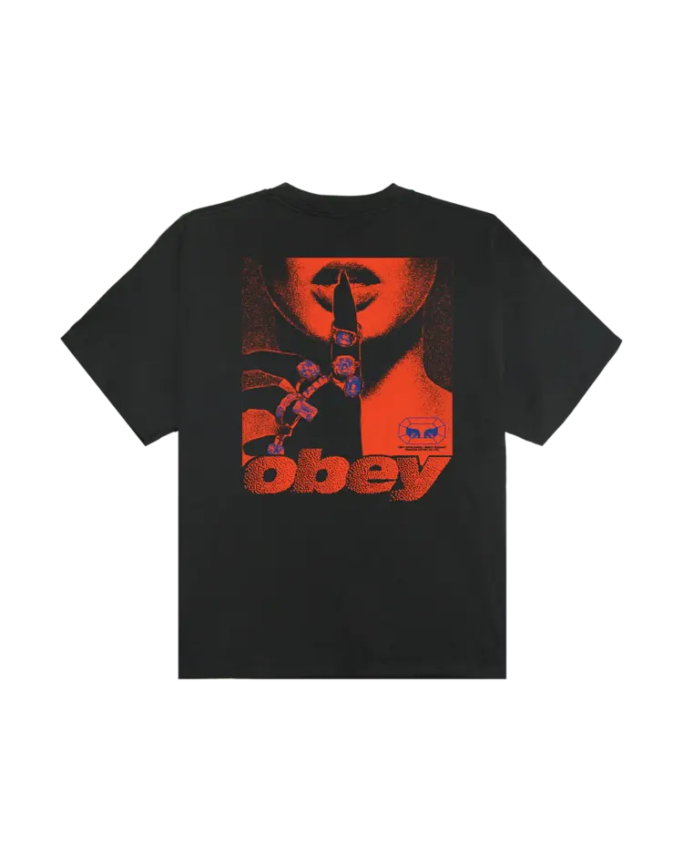 Obey Exports Heavyweight Box Tee | Vintage Black