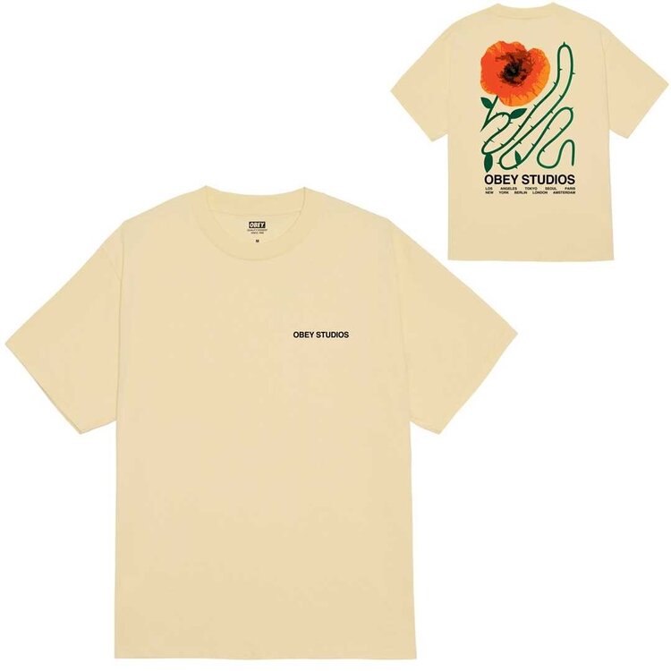 Obey Obey Moves Of Life Tee | Pale Yellow
