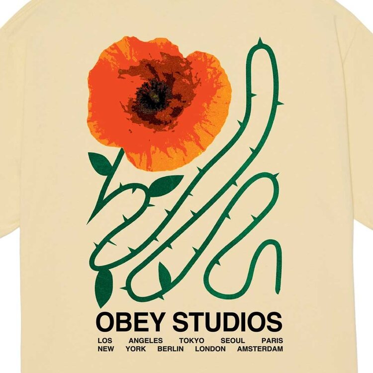 Obey Moves Of Life Tee | Pale Yellow