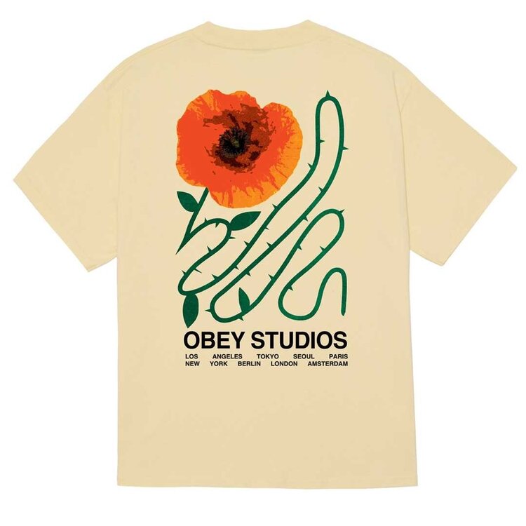 Obey Moves Of Life Tee | Pale Yellow