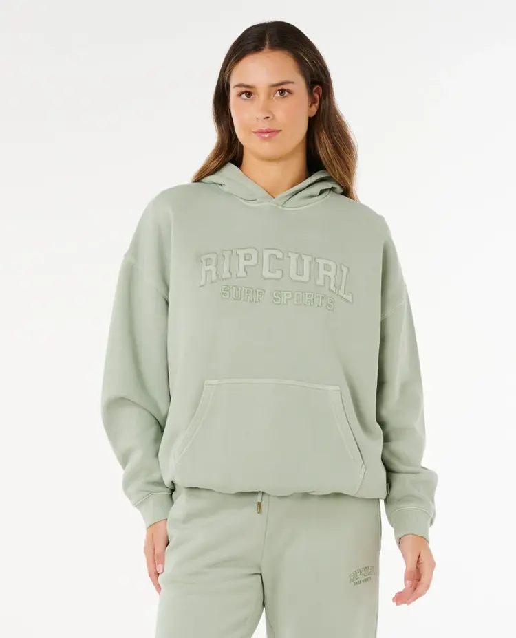 Rip Curl Varsity Sports Oversized Hood | Aqua Gray