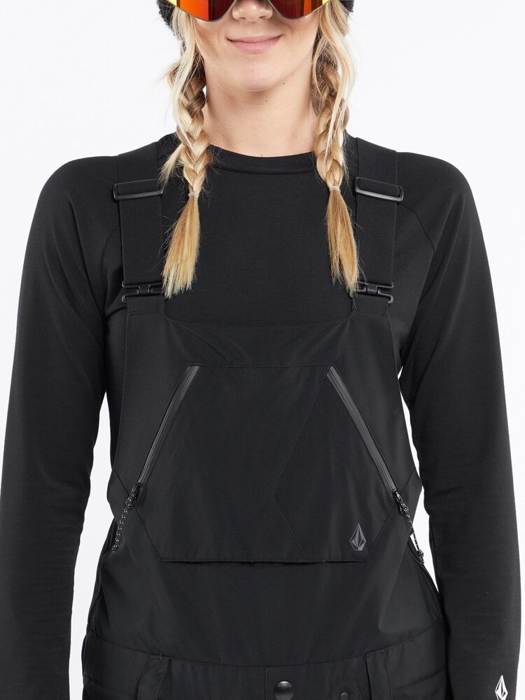 Volcom Women's Elm Stretch Gore Bib Overall | Black