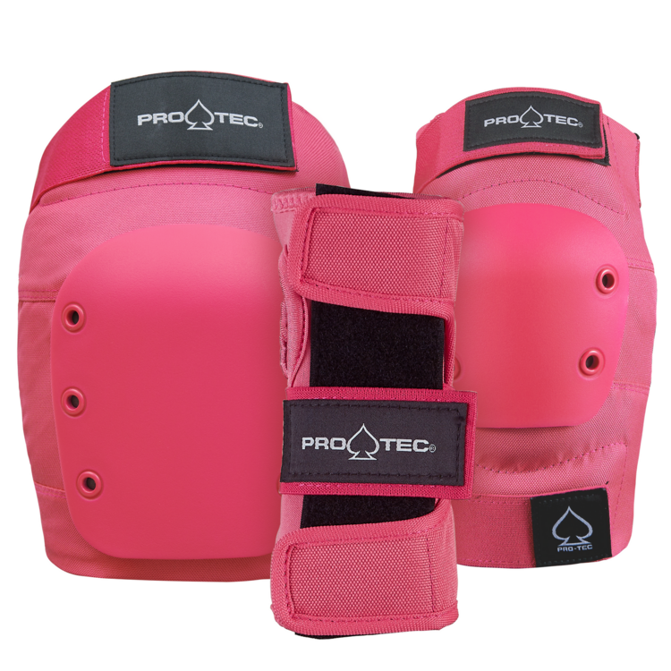 Protec Street Jr 3 Pack Pad Set | Pink
