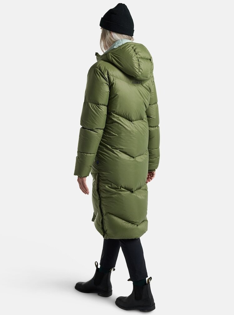 Burton Women's Long Down Parka | Forest Moss