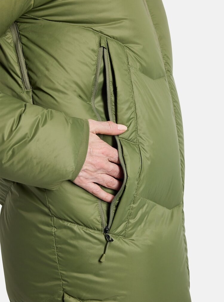 Burton Women's Long Down Parka | Forest Moss