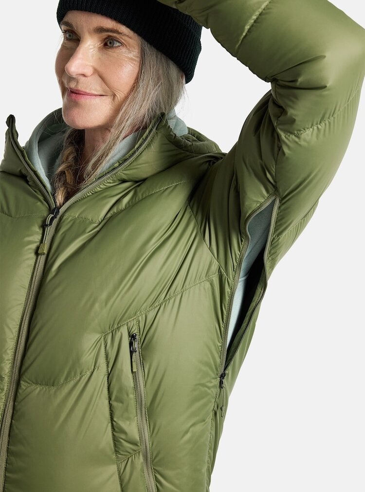 Burton Women's Long Down Parka | Forest Moss