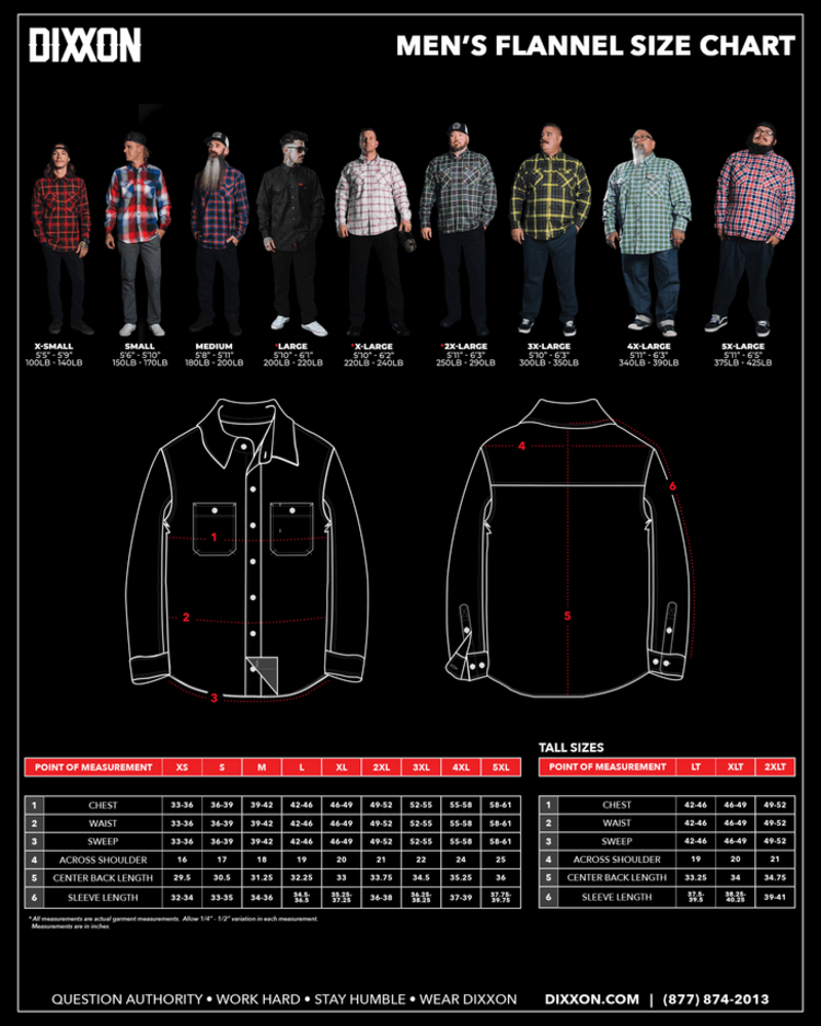 Dixxon Dixxon Camshaft Flannel | Black/grey