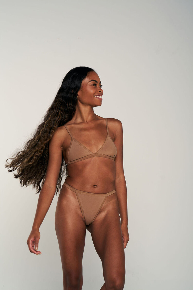 Huha Huha High Rise String Thong 2.0 | Tan