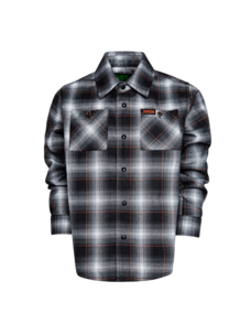 Dixxon Youth Horsepower Flannel | Black / Brown