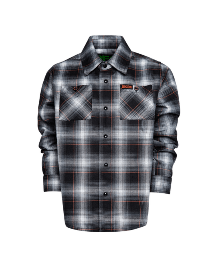 Dixxon Youth Horsepower Flannel | Black / Brown