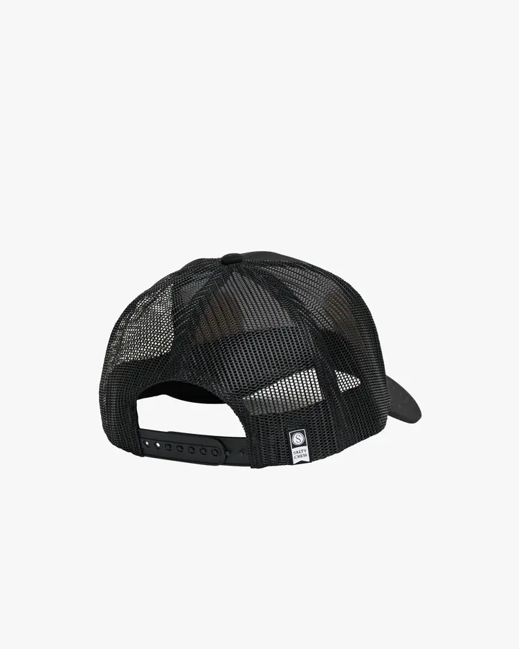 Salty Crew salty crew outlined retro trucker | Black