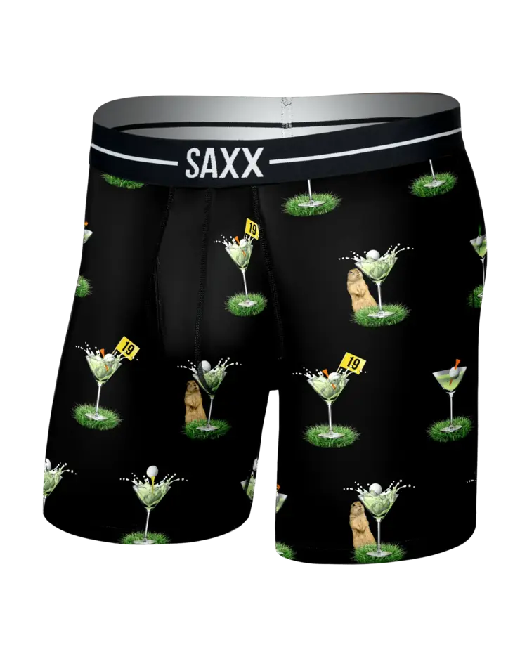 Saxx Volt Breathable Mesh Boxer Brief | My Handicap-Black