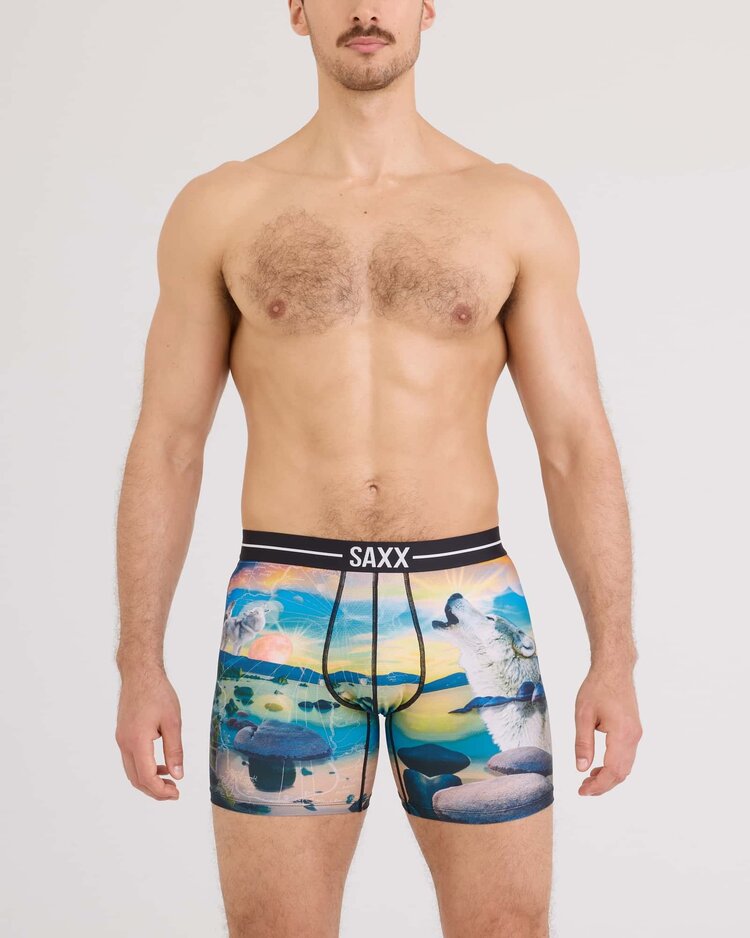 Saxx Volt Breathable Mesh Boxer Brief | I Dream Of Tahoe-Multi