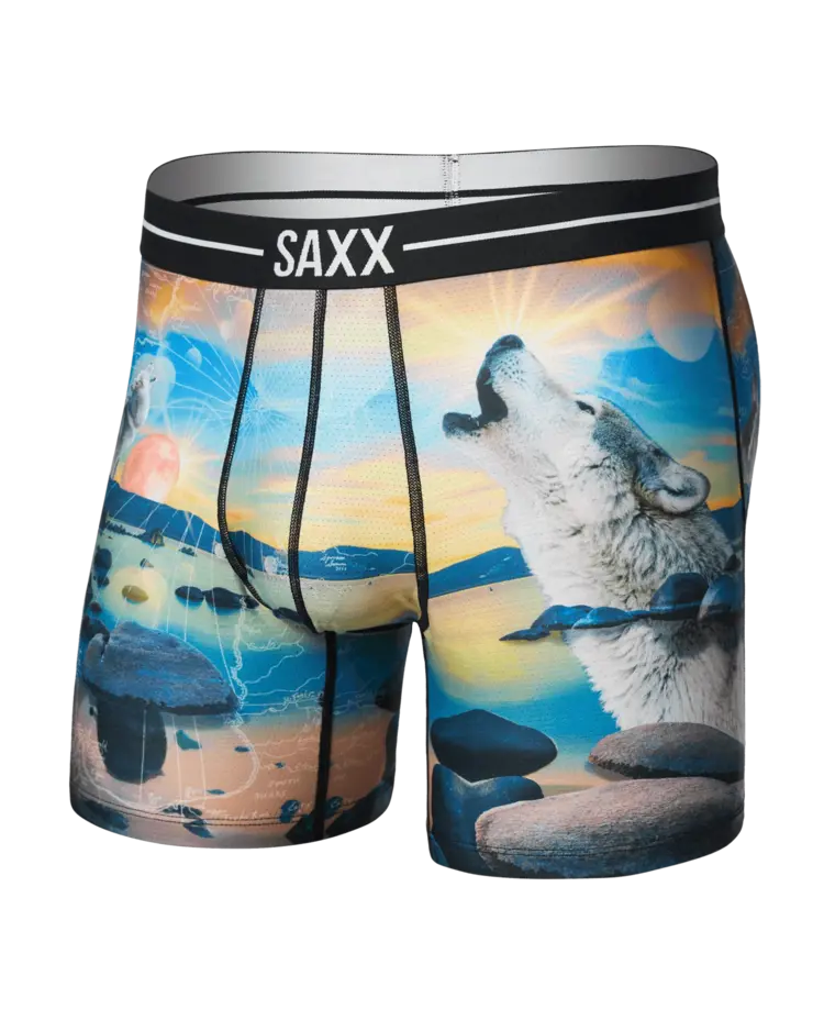 Saxx Volt Breathable Mesh Boxer Brief | I Dream Of Tahoe-Multi