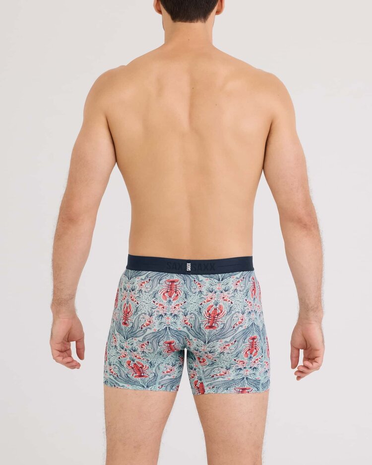Saxx Smooth Luxe Micro Modal Boxer Brief | Lobster Flourish-Mint