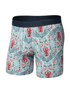 Saxx Smooth Luxe Micro Modal Boxer Brief | Lobster Flourish-Mint