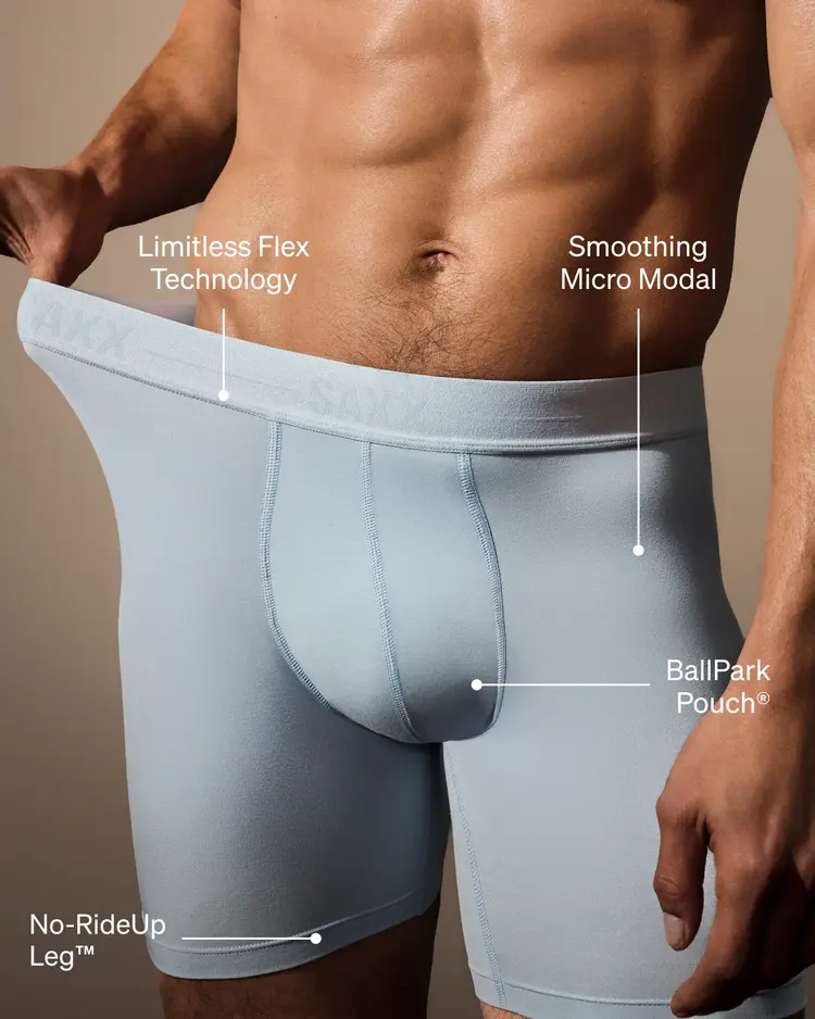 Saxx Saxx Smooth Luxe Micro Modal Boxer Brief | Exotica-Ashley Blue