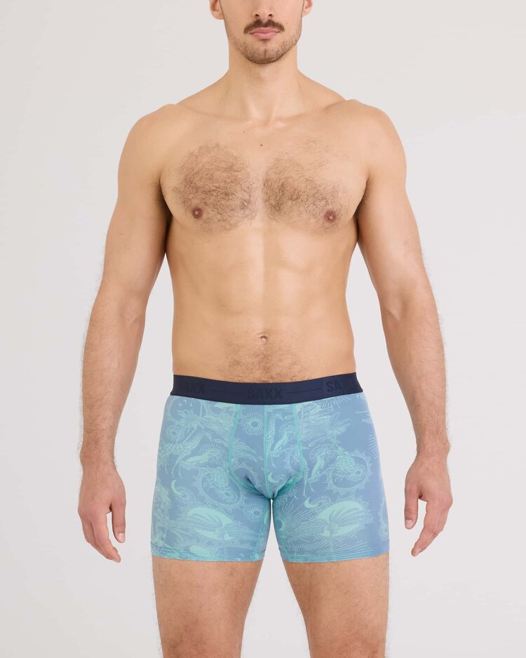 Saxx Smooth Luxe Micro Modal Boxer Brief | Exotica-Ashley Blue