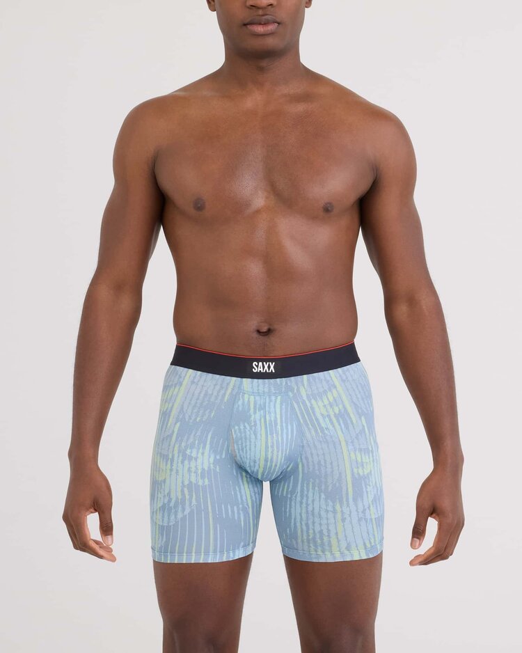 Saxx Multi-Sport Mesh Boxer Brief Fly | Palm Screen-Faded Denim