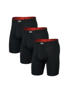 Saxx Saxx Multi-Sport Mesh Long Boxer Brief Fly | Black