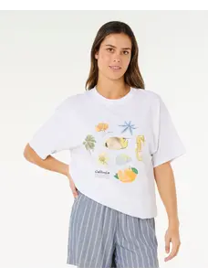 Rip Curl Poolside Heritage Tee | Optical White