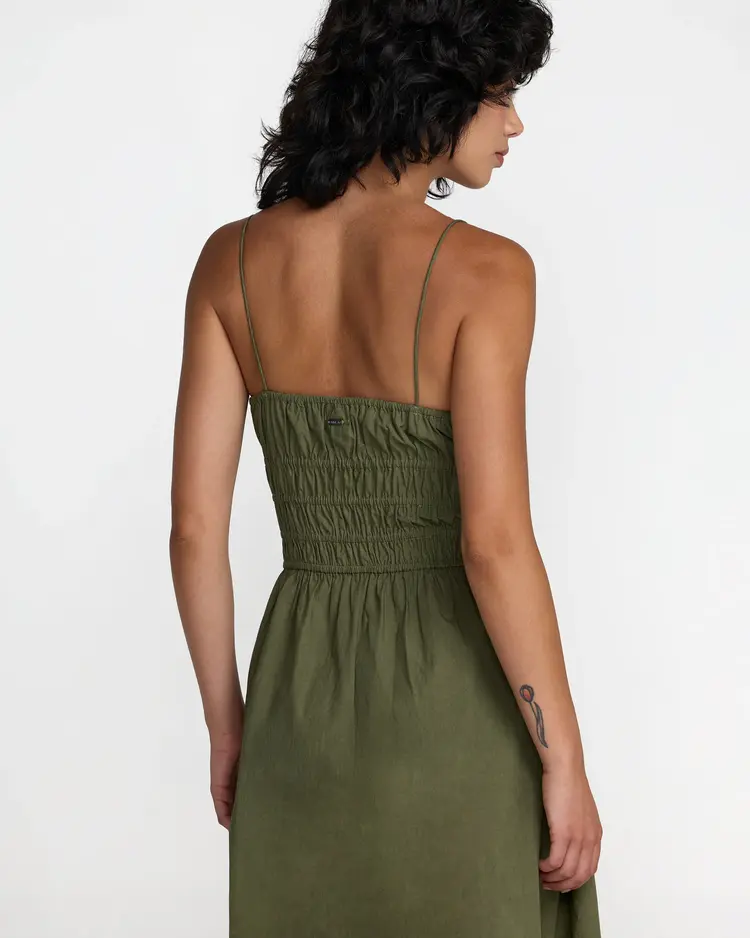 RVCA Raya Midi Dress | Olive