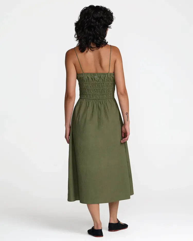 RVCA Raya Midi Dress | Olive