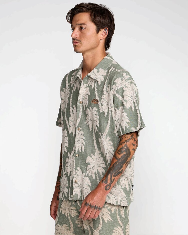 RVCA Palm Fall Short Sleeve | Jade