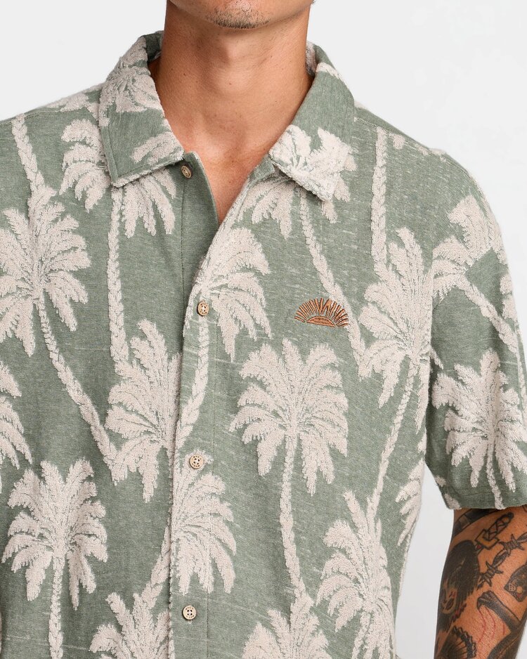 RVCA Palm Fall Short Sleeve | Jade