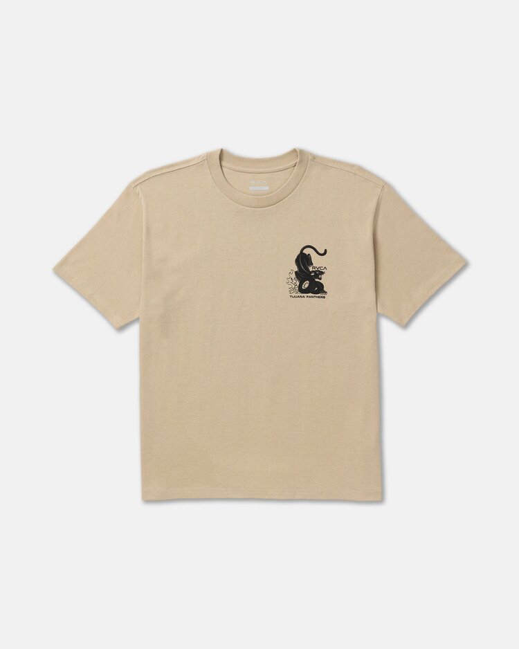 RVCA Burner Short Sleeve Tee | Khaki