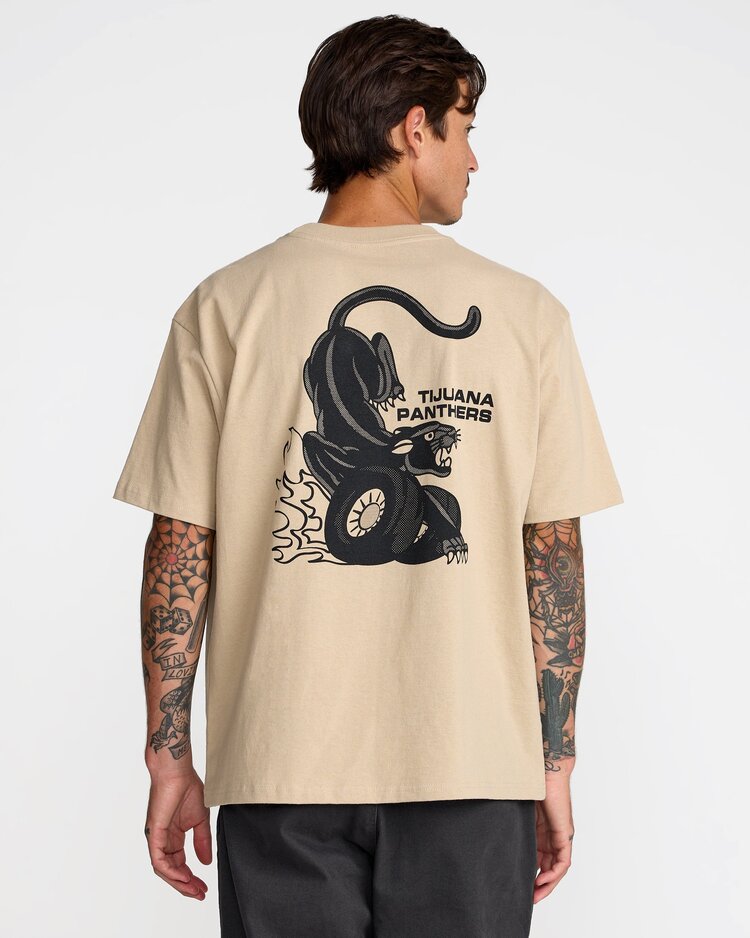 RVCA Burner Short Sleeve Tee | Khaki