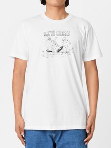 Antihero Curb Pit Tee | White/Black