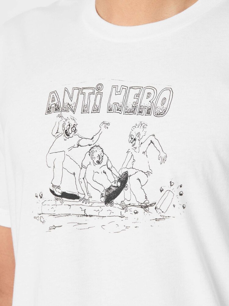 Antihero Curb Pit Tee | White/Black