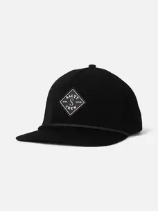 Salty Crew Long Range Snapback | Black