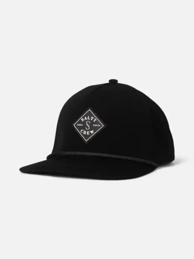 Salty Crew Long Range Snapback | Black